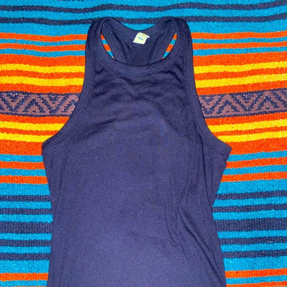 Black Ribbed High-Neck Tank from Old Navy XS - Picture 1 of 4